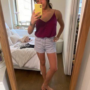 Plum Button Bodysuit - New without tag